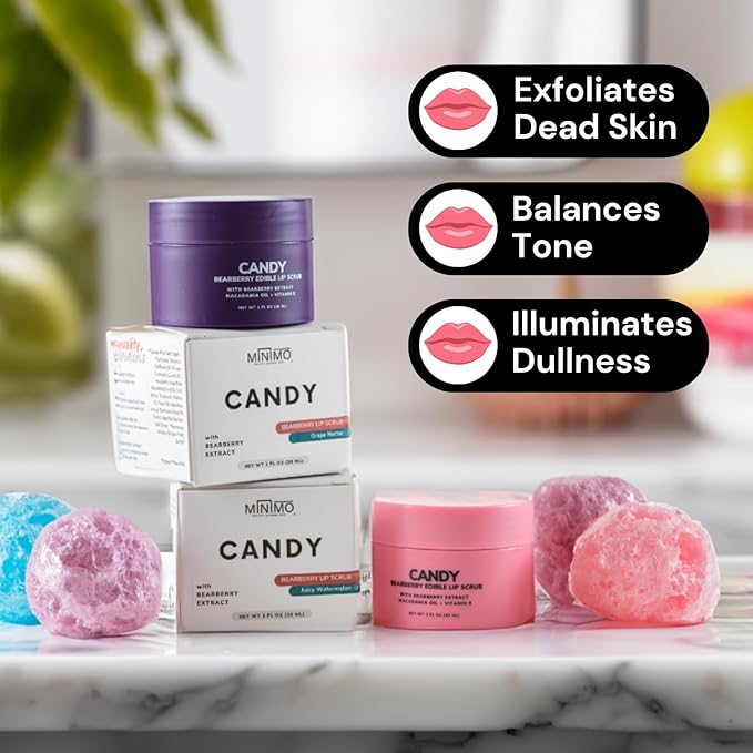 Minimo Candy Lip Exfoliator Scrub & Watermelon