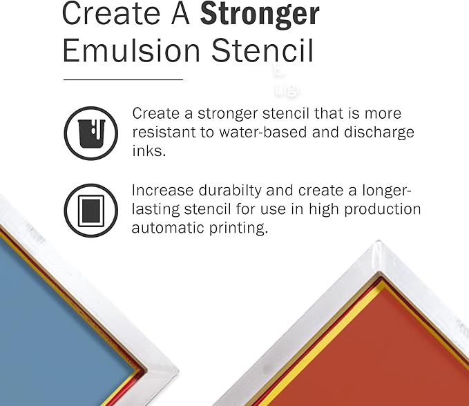 Ecotex® Emulsion Hardener for Screen Printing (Quart - 32oz.) – Enhances Stencil Durability Against Water-Based and Discharge Inks - Screen Print Direct®