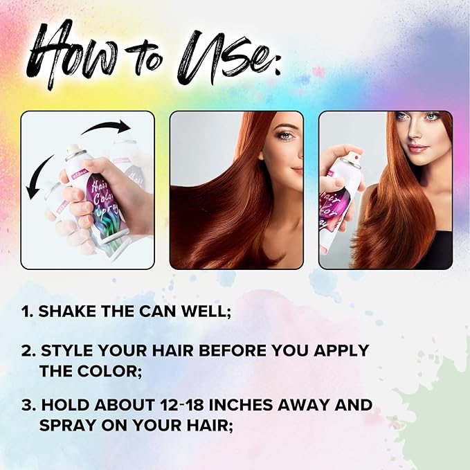 Temporary Green Hair Spray for