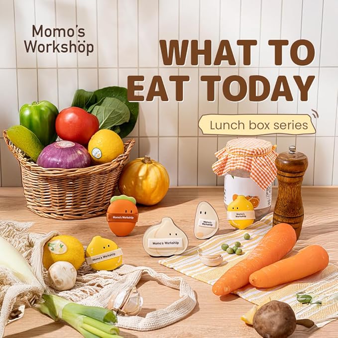 Momo's Workshop Garlic-Shaped Makeup Sponge-Hydropolyurethane Concealer Sponge Dry&Wet Use, PU Leather Handle for Liquid/Powder Foundation, 2pcs Beauty Sponges & Storage Case