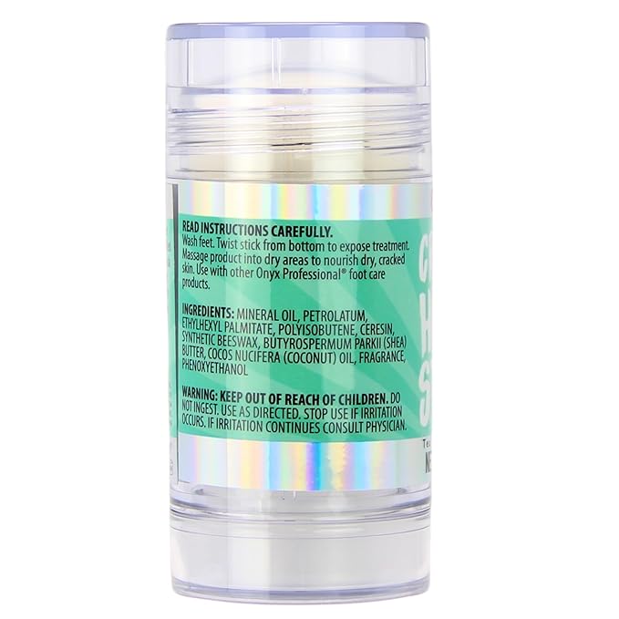 Onyx Professional Cracked Heel Repair Balm Stick for Dry Cracked Feet Treatment, Tea Tree Scent, 2 pack - Moisturizing Foot Balm, Rolls On, No Mess Like Foot Cream or Foot Lotion, Heel Treatment