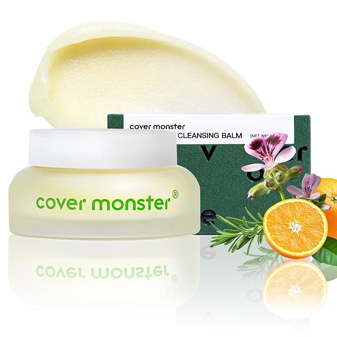 Cleansing Balm, Makeup Remover Balm, Melts Waterproof Makeup & Sunscreen, Deep Pore Cleanse & Hydration, Gentle & Non-Irritating, Made for All Skin Types, Safe for Sensitive Skin