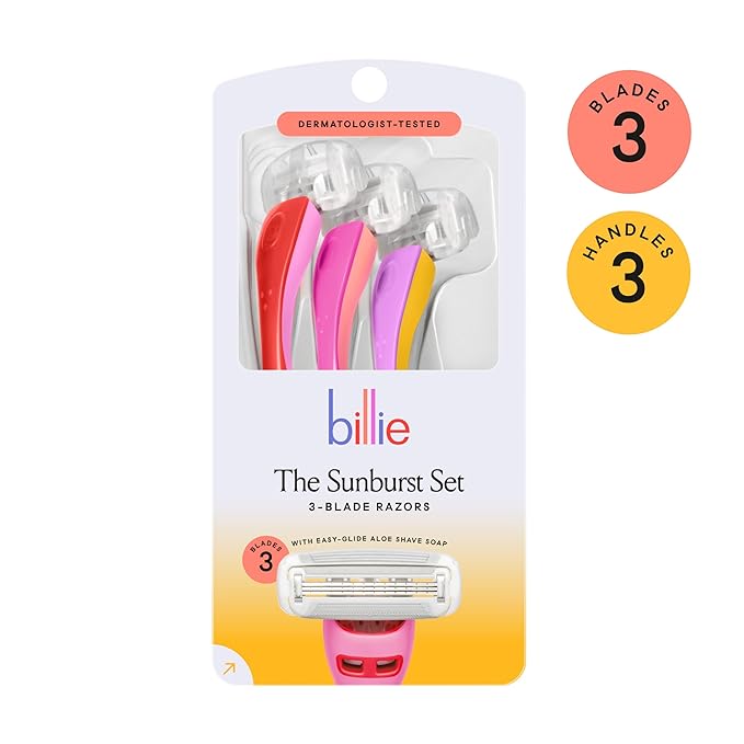 Billie Disposable Razors for Women - The Sunburst Set