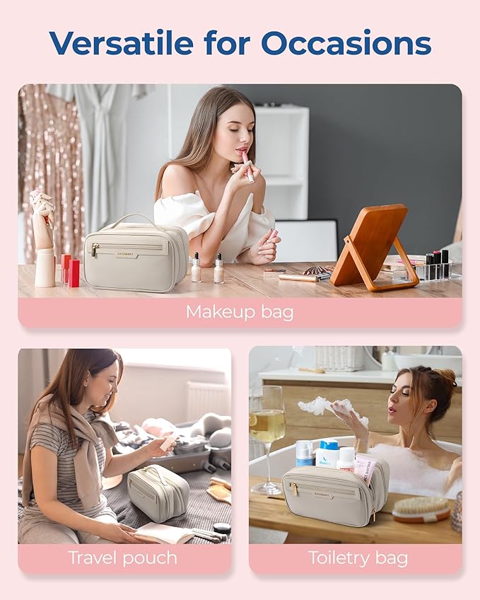 Bagsmart travel makeup bag large
