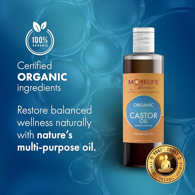 Castor Oil – Ayurvedic Herbal Body Oil for Daily Use – Natural Skincare Ritual – Nourishes, Balances, and Revives