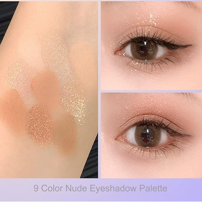Violet Fairy 9 Color Eyeshadow Palette, Warm Neutrals