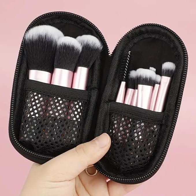 16pc Beginner Mineral Makeup STARTER KIT with 10 BRUSH SET (5gm)Sample Size Foundation, Primer, Blush, Bronzer, Setting Powder for Learning, Occasional Use & First Time Users, Travel Size Kit (Fair 2)