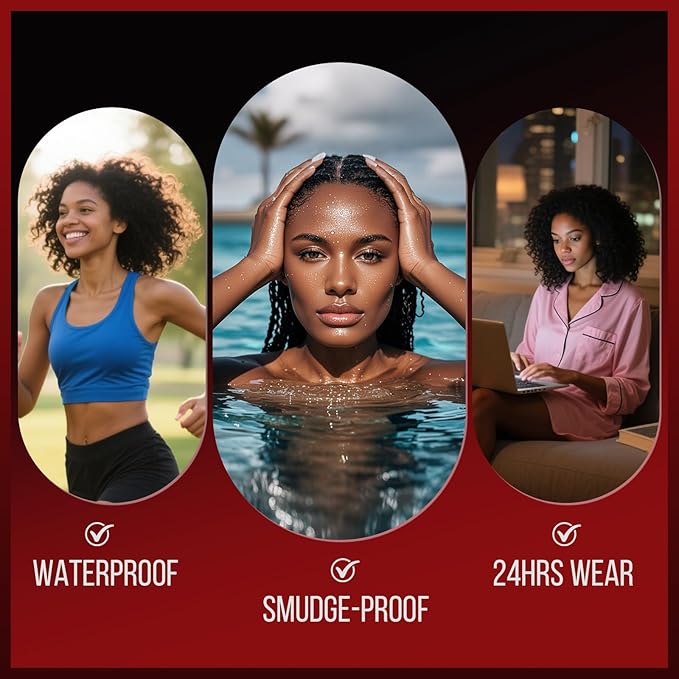 Vevivia Eyebrow Pencils for Women - Eyebrow Pen with Dual-Brush-Tip & Curved Tip for Natural Fuller-Looking Brows, Precise Hair-Like Strokes for All Brow Types, Last All-Day Brow Makeup, Black