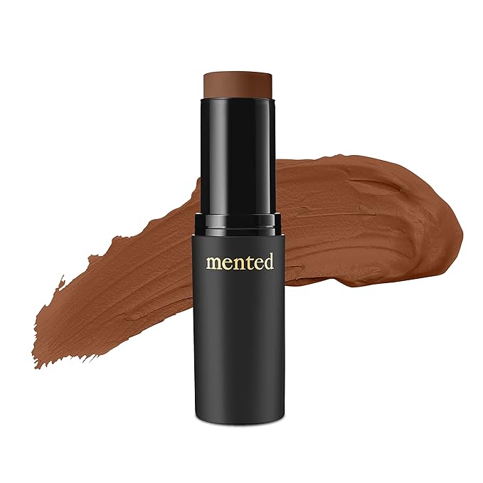 Mented Cosmetics Stick Foundation Make Up, Concealer & Contour Stick for Dark Skin, Cream Foundation for Black Women Makeup, Vegan and Cruelty Free, D10