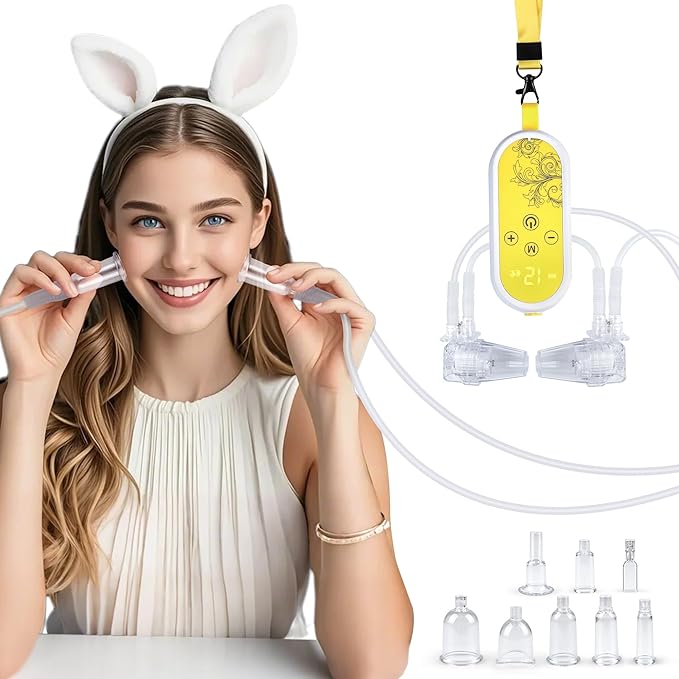 Electric Facial Cupping Set for Face – Portable 3-in-1 Facial Cupping & Gua Sha & Massage Tools and Scraping Device Reduces Puffiness, Sculpting, and Toning The Skin