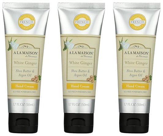 A LA MAISON White Ginger Hand Cream 1.7 oz, 3 Pack