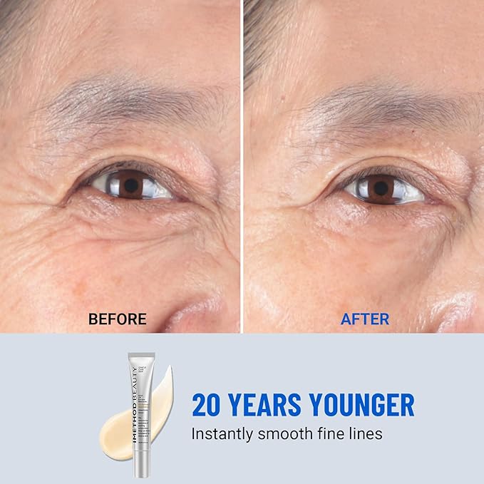 iMethod Perfection Eye Tightener - Temporary Eye Tightener Cream, Under Eye Cream Reduces Dark Circles & Puffiness, Instant Firming Formula for Fine Lines & Wrinkles, 20ml