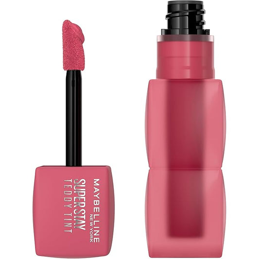 MAYBELLINE Super Stay Teddy Lip Tint, Long Lasting Matte Lipstick for Up To 12HR Wear, Endgame, 1 Count