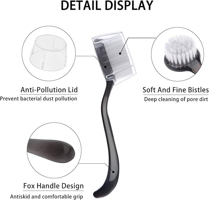 7 Pack Facial Cleansing Brush, Facial Exfoliating Brush Face Wash Scrub Exfoliator Brush for Makeup Skincare Removal (Multicolored)