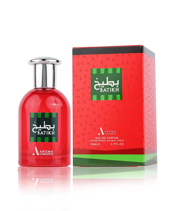 Paris Corner | Batikh Watermelon Perfume EDP 1.7 Fl Oz | Unisex Fragrance for Men & Women | Fresh Pear, Tangerine, Strawberry & Rose with Sweet Praline & Musk | Fruity Summer Scent