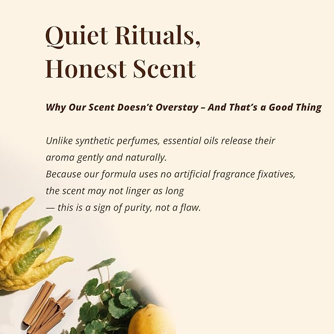 Leave-In Hair Oil with Sandalwood & Bergamot – Natural Essential Oil Aroma, Lightweight Frizz Control & Shine Enhancer for Dry or Damaged Hair – No-Rinse Oil, 3.4 fl oz (100ml)