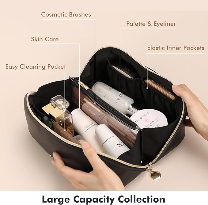 Prite travel cosmetic bag makeup