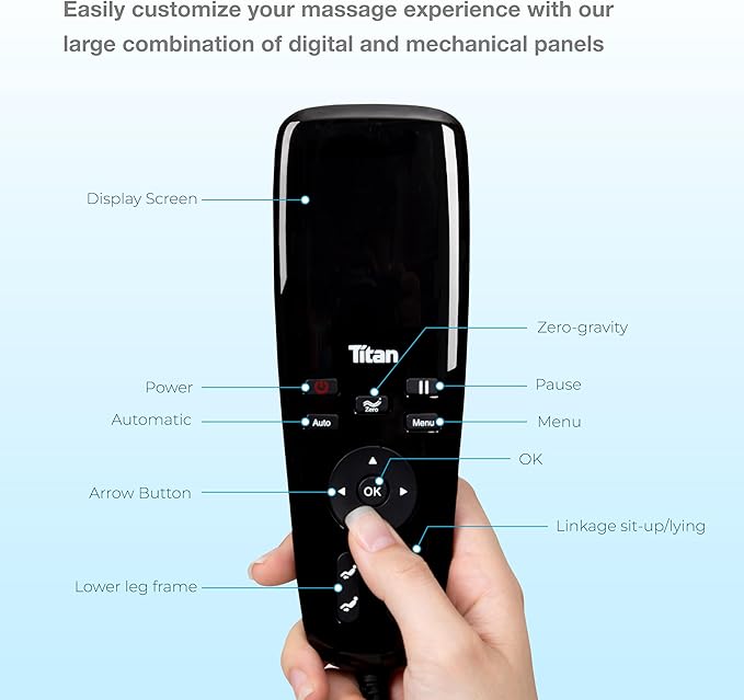 Titan Quantum Massage Chair | Taupe | Full Body & Zero Gravity Features | Customizable Massage Programs