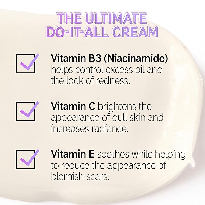 The INKEY List Vitamin B, C And E Moisturizer, Daily Moisturizer for Healthy Looking Skin, Vegan, Cruelty-Free, 1.7 oz