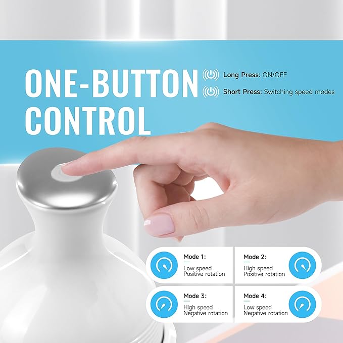 Electric Scalp Massager, Cordless Hair Scalp Massager Portable with 4 Vibration Comb for Hair Growth, Deep Cleansing and Stress Relaxation