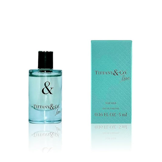 Tiffany & Co. Love for Him Eau De Toilette Mini Perfume Splash for Men .16 Fl Oz