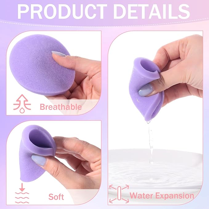 Mifoci 960 Pieces Compressed Facial Sponges for Estheticians, Makeup Removal Sponge Pads for Women Spa Exfoliating Face(8 Colors)
