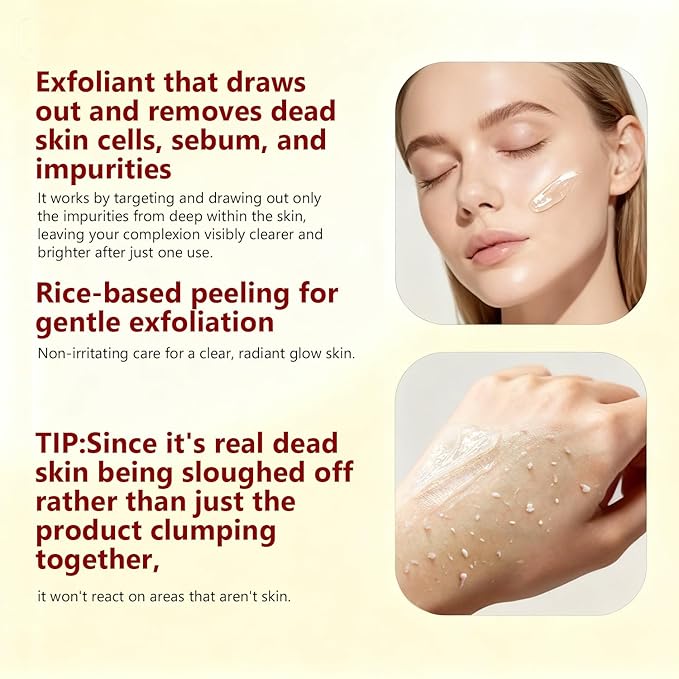 Rice Peel Shot,Peel Shot Glow Rice Ampoule Duo, White&Black Rice Exfoliant,Removes Dead Skin and Blackheads,Niacinamide Controls Oil Salicylic Acid Gentle Pore Clean, For Various SkinS(5.4 fl oz)