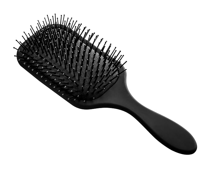 Detangling Paddle Brush - Large Air Cushion Paddle Brush with Ball Tip Tourmaline Bristles - Anti Static Hair Care Tool for Men and Women, Wet or Dry