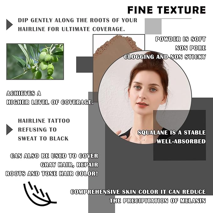 Hairline Powder,Root Touch Up Hair
