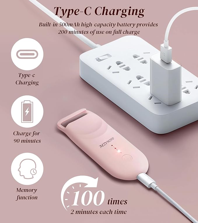 Heated Eyelash Curler, Eyelash Curlers with 10S Quick Heat-Up, 2 Temp Settings, 3S Styling & 24H Long-Lasting Natural Curl, Type-C Recharge, Mini Electric Eyelash Curler for Travel - Pink