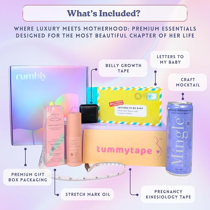 2nd Trimester Mom-to-Be Essentials Box - Gift for Expecting Moms - Care Package with Essential New Mommy Items & Pregnancy Must-Haves