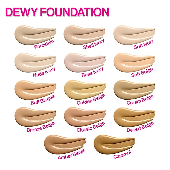 wet n wild Photo Focus Dewy Liquid Foundation Makeup, Soft Ivory