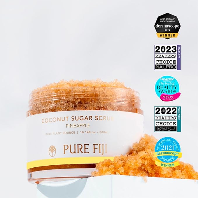 Pure Fiji Coconut Sugar Body Scrub, Pineapple (10.14 Oz /300ml)