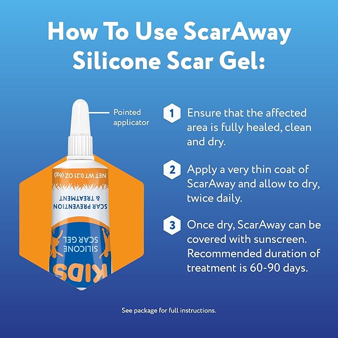 ScarAway Kids Silicone Scar Gel, 100% 6g