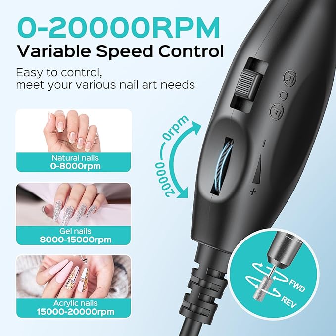 COSLUS Electric Nail Drill File