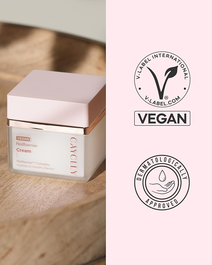 Redbarrier Cream | Anti-Aging Face Moisturizer with Peptides & Ceramides for Wrinkles & Skin Barrier Repair | Vegan Korean Skincare to Firm, Hydrate & Restore Radiance, 1.69 fl. oz.