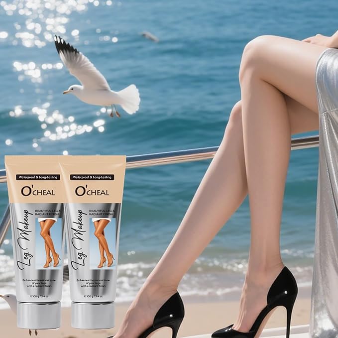 O’CHEAL Waterproof Leg Makeup Cream, No Transfer Tattoo Cover Up&Scar Concealer, Long Lasting Body Foundation for Flawless Skin, Leg Varicose Vein Cover Up, Suitable All Skin Tones (Nature)