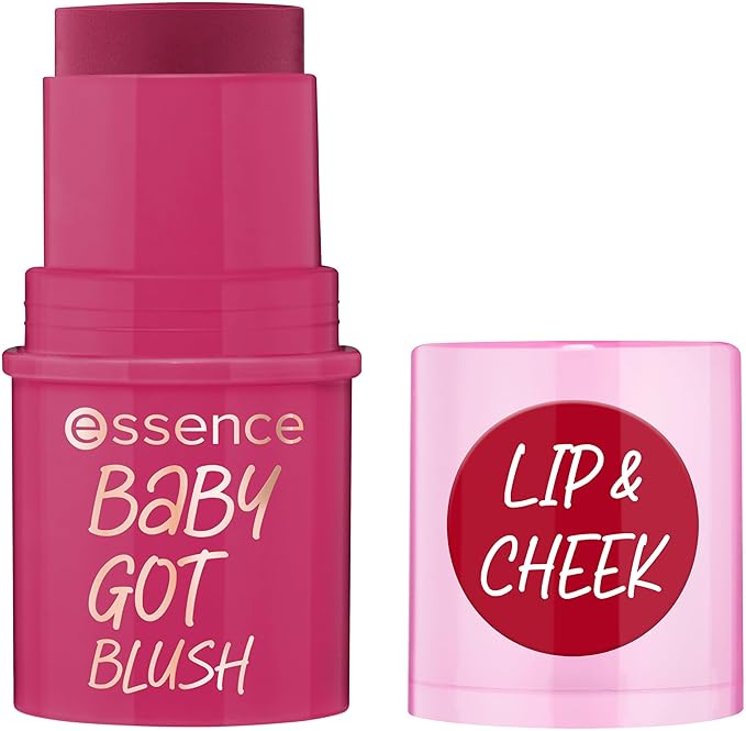essence | Baby Got Blush Stick | Easy to Apply & Blend Pigmented Cream Blush Stick | Vegan & Cruelty Free | Free From Gluten, Parabens, Preservatives, & Microplastic Particles