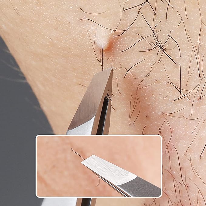 Eyebrow Hair Removal Tweezers, Slant Tweezer Handmade Professional Eyebrow Facial & Hair Remover Better closure Stainless Steel