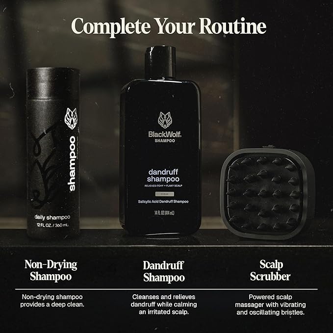 Black Wolf Moisturizing Body Wash for Men, Sandalwood - Mens Bodywash for Dry, Dehydrated & Sensitive Skin - Shower Gel Body Cleanser with Aloe Vera & Jojoba Oil to Remove Oil & Dirt