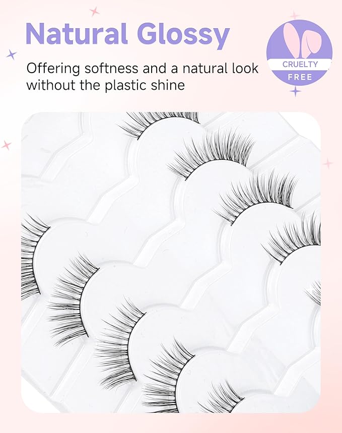 Half Lashes Natural Look 3/4 Lashes Wispy Corner Lashes End Half Eyelashes Half-04