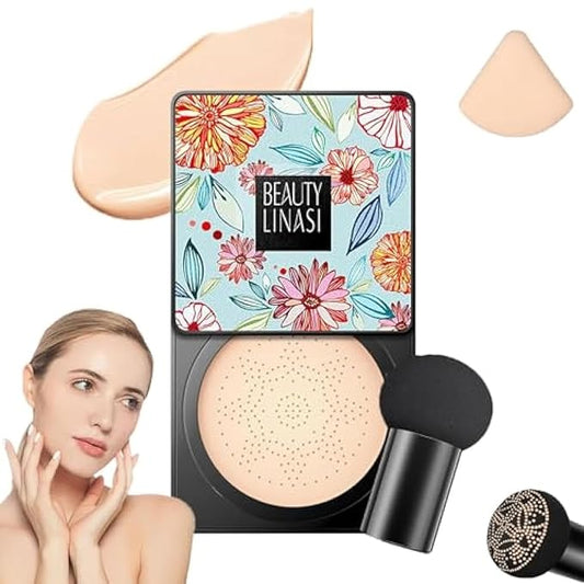 Linasi Clear Cover Beauty Cream - Air Cushion CC Cream, Moisturizing Concealer, Long Lasting Makeup (A-Lvory)