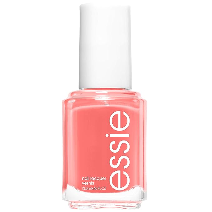 essie Salon-Quality Nail Polish, 8-Free Vegan, Peachy Coral, Peach Side Babe, 0.46 fl oz (Pack of 2)