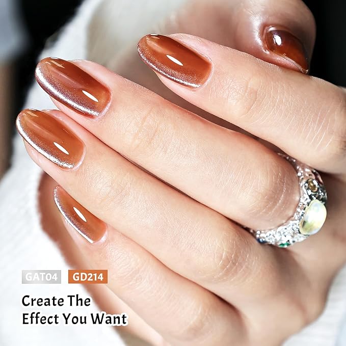 JODSONE 9 PCS Jelly Colors Gel Nail Polish Set with Base Coat Top Coat Warm Calm Stylish Jelly Gel Polish Set for Home DIY Nail Art