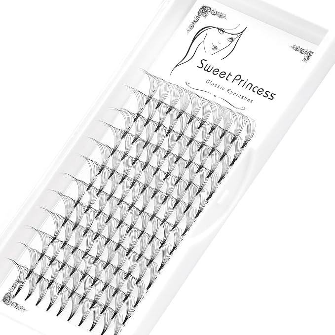 12rows,120pcs 10D Premade Volume Fans Eye Lashes Extensions Thickness 0.07mm D Curl Black Soft Individual False Eyelashes Makeup Fake Lashes Cluster 8-18mm to Choose (12MM)
