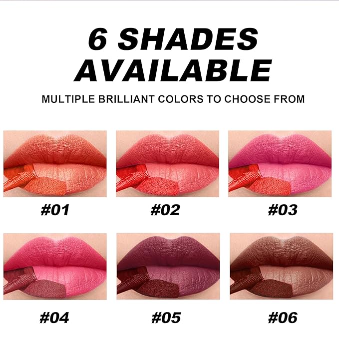 2 PCS Long-Lasting Peel Off Matte Lip Tint, Long-Lasting