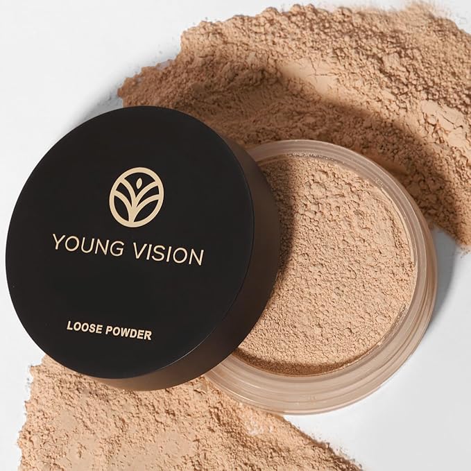 YOUNG VISION Flawless Finish Loose Powder - Translucent Setting Powder, Blurs Fine Lines & Imperfections, Lightweight, Long-Lasting, Suitable for All Skin Types, Makeup Essential…