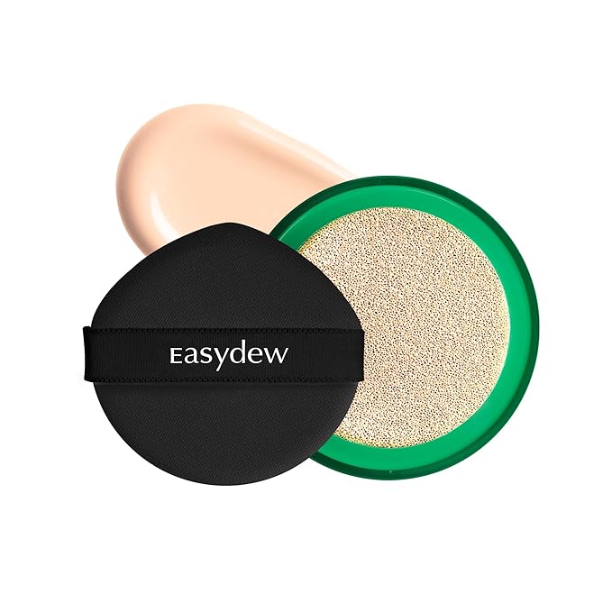 Easydew Mela B Toning Ampoule Cushion Refill - 2-in-1 Korean Skin Care & Face Beauty Makeup - Age-Defying Full Coverage Cushion Foundation with Niacinamide & Hyaluron-Vital C 0.45 oz (#17 Ivory)