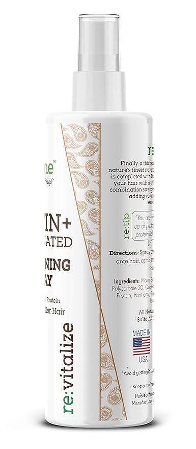 Biotin Hair Thickening Spray for Volume and Growth - NATURAL Volumizer with CAFFEINE for Thicker, Fuller Hair in Seconds