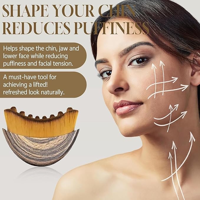 New Lymphatic Contour Face Brush, Lymphatic Drainage Massager for Face,Ergonomically Designed to Fit The Skin Precisely and Relieve Fatigue